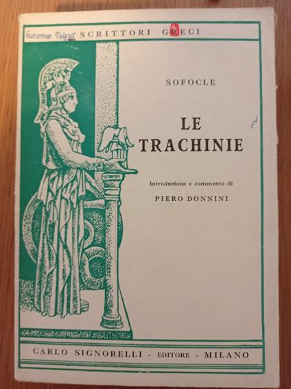Le trachinie - Sofocle - copertina