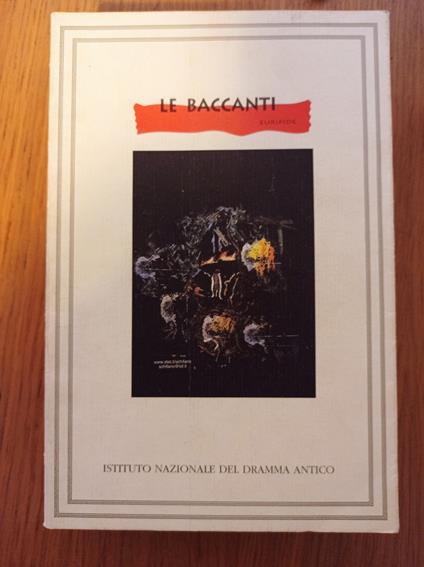 Le Baccanti - Euripide - copertina