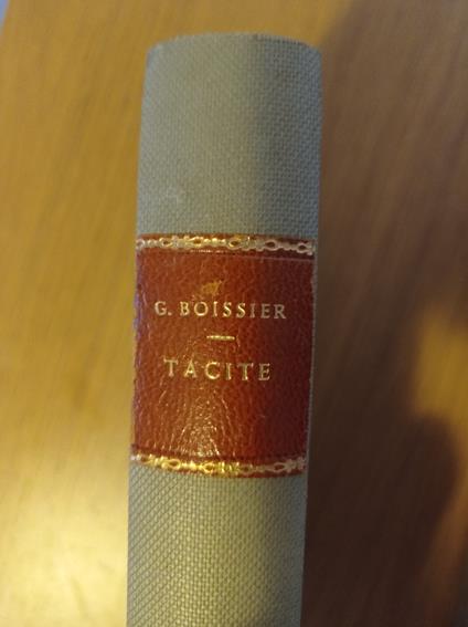 Tacite - Gaston Boissier - copertina