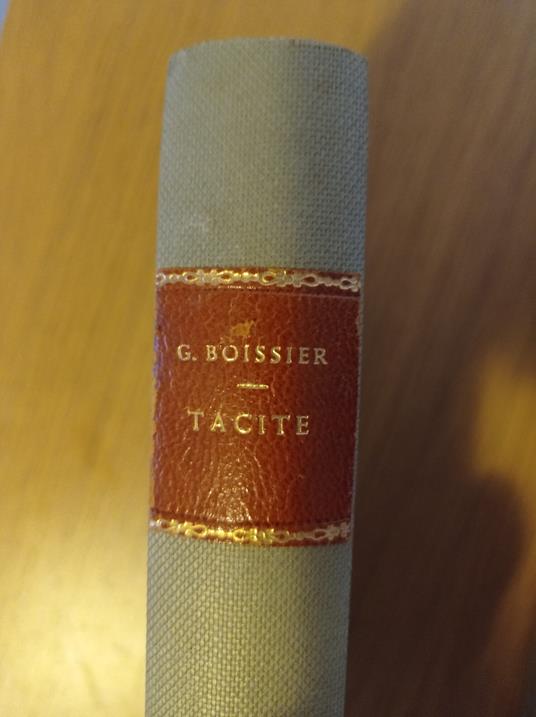 Tacite - Gaston Boissier - copertina