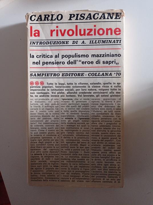 La rivoluzione - Carlo Pisacane - copertina
