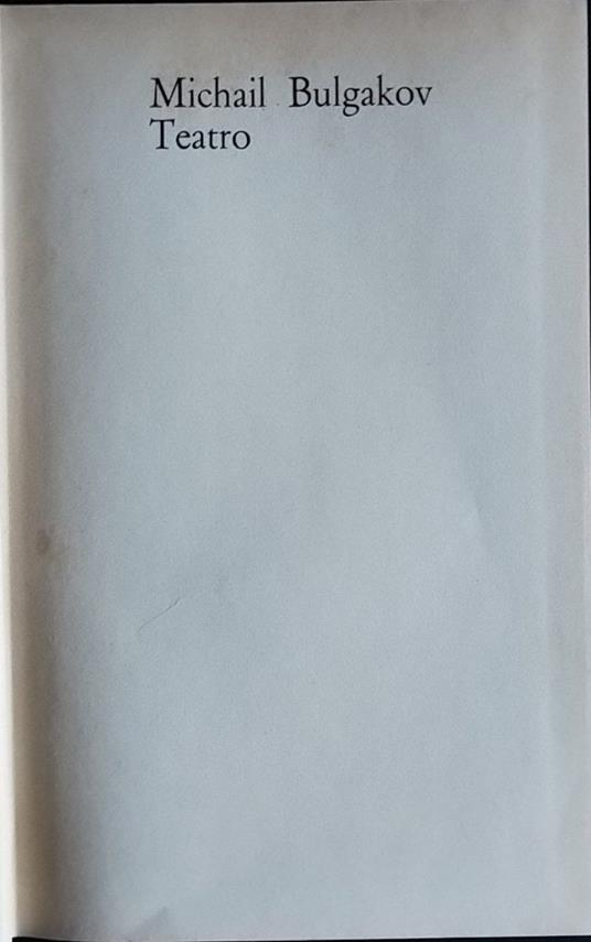 Teatro - Michail Bulgakov - copertina