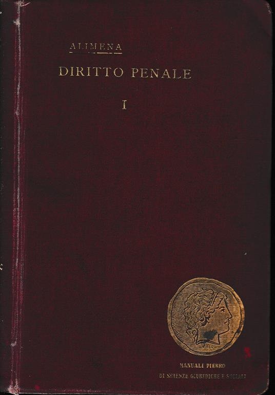 Principii di Diritto Penale, volume I - copertina