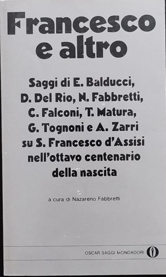 Francesco e altro - copertina