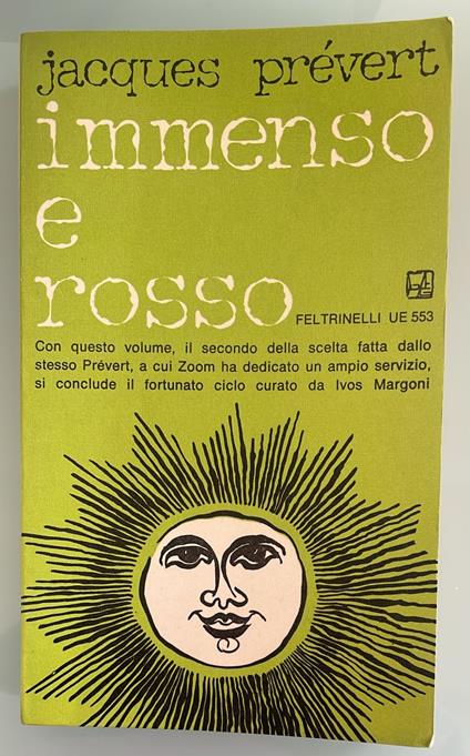Immenso e rosso - Jacques Prévert - copertina