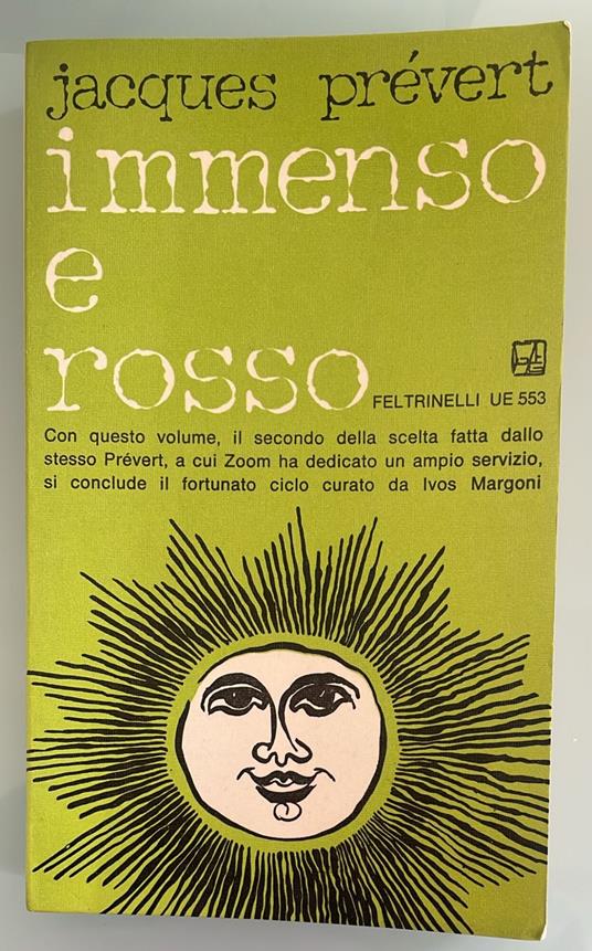 Immenso e rosso - Jacques Prévert - copertina