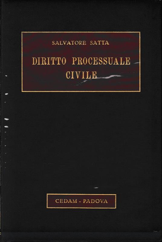 Diritto Processuale Civile - Salvatore Satta - copertina