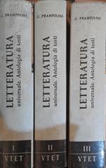 Letteratura universale. Antologia dei testi (3 volumi)