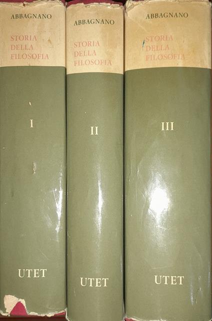 Storia della filosofia (tre volumi) - Nicola Abbagnano - copertina