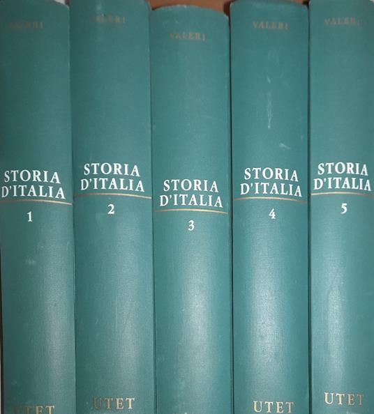 Storia d'Italia (5 volumi) - Nino Valeri - copertina