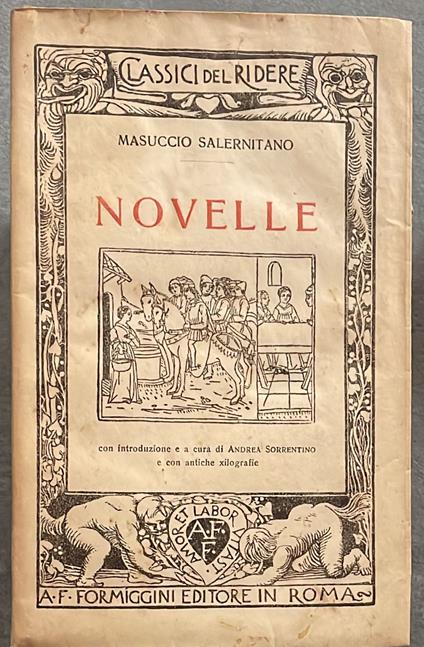 Novelle - Masuccio Salernitano - copertina