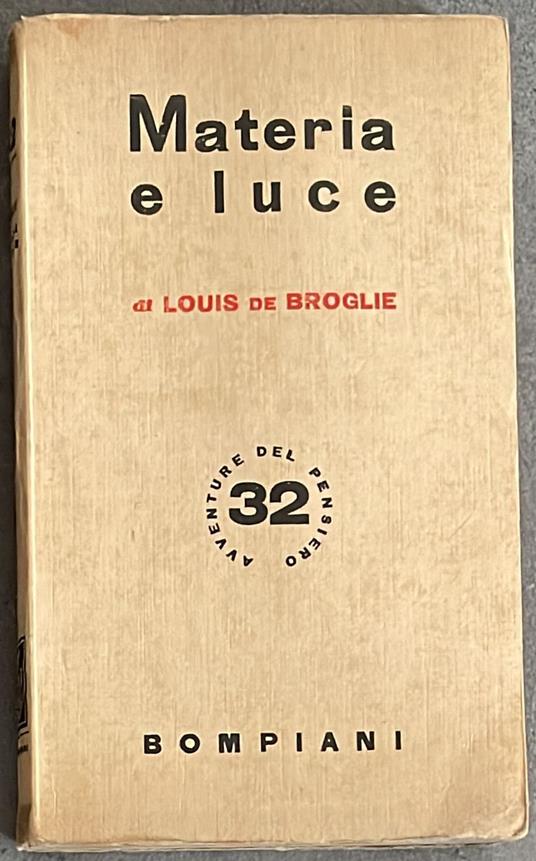 Materia e luce - Louis de Broglie - copertina
