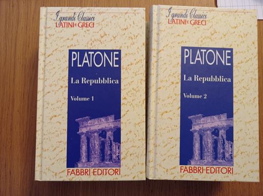 la Repubblica Vol. 1 e 2 - Platone - copertina