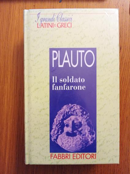 Il soldato fanfarone - T. Maccio Plauto - copertina