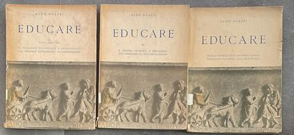 Educare Volumi I-II-III - Aldo Agazzi - copertina