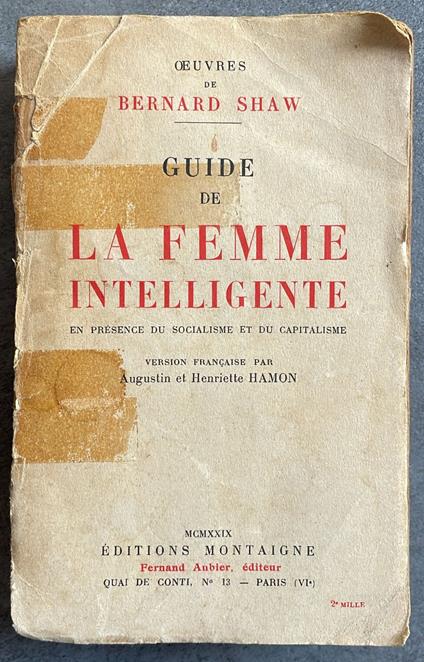 Guide de la femme intelligente en présence du socialisme et du capitalisme - Bernard Shaw - copertina