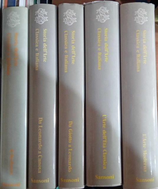 Storia dell'Arte Classica e Italiana (5 volumi) - Giulio C. Argan - copertina