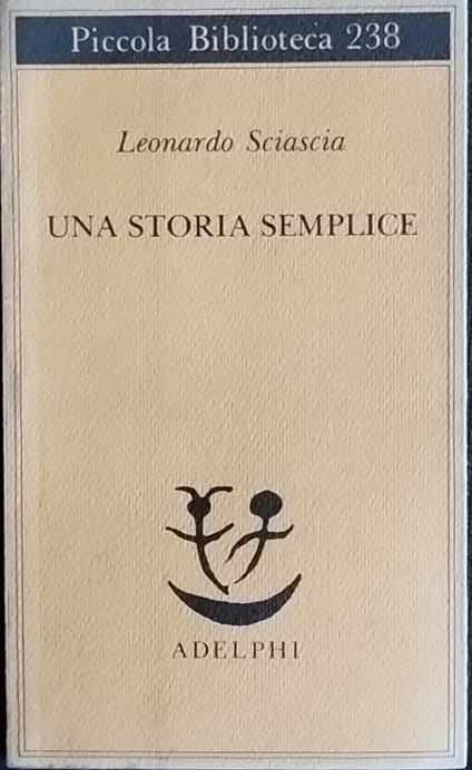 Una storia semplice - Leonardo Sciascia - copertina