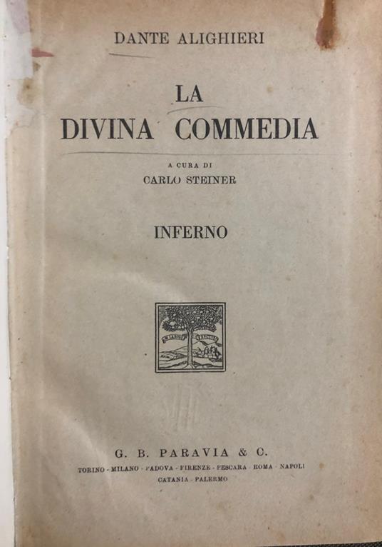 La Divina Commedia - copertina