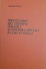Prontuario dei termini politici economici sociali in uso in Italia