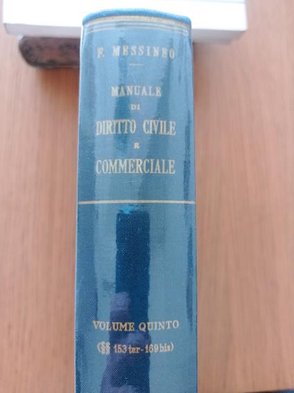 Manuale di diritto civile e commerciale Vol. V - Francesco Messineo - copertina
