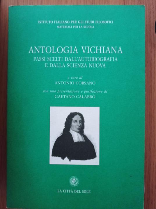 Antologia vichiana - Giambattista Vico - copertina