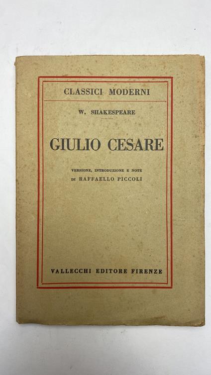 Giulio Cesare - William Shakespeare - copertina