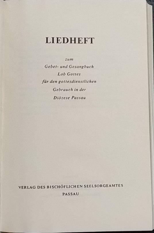 Liedheft - copertina