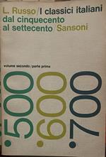 I classici italiani dal cinquecento al settecento Volume II/Parte prima