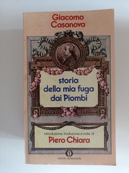 Storia della mia fuga dai Piombi - Giacomo Casanova - copertina