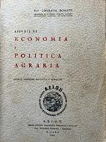 Appunti di economia e politica agraria