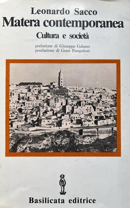 Matera contemporanea. Cultura e società - Leonardo Sacco - copertina