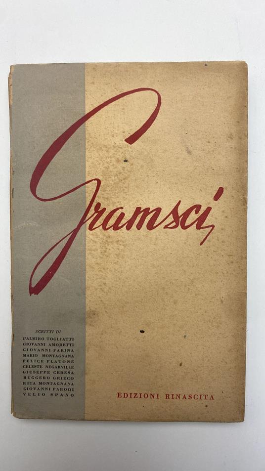 Gramsci. Scritti - copertina