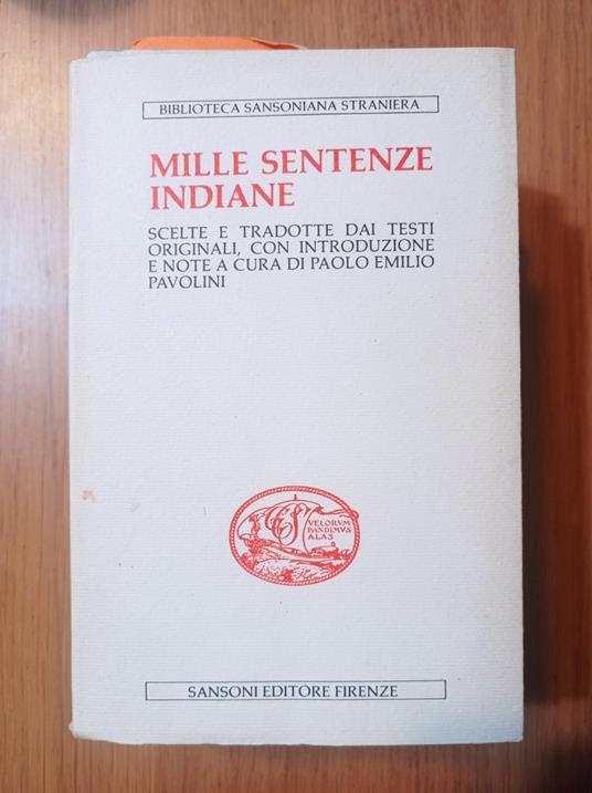 Mille sentenze indiane - copertina