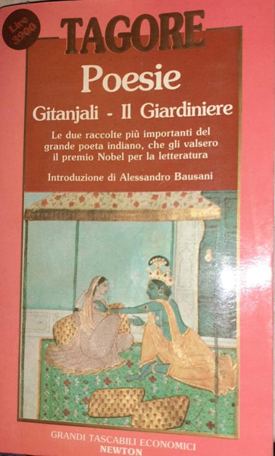 Poesie. Gitanjali-Il Giardiniere - Rabindranath Tagore - copertina