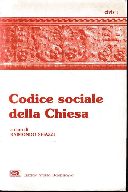Codice sociale della Chiesa - copertina