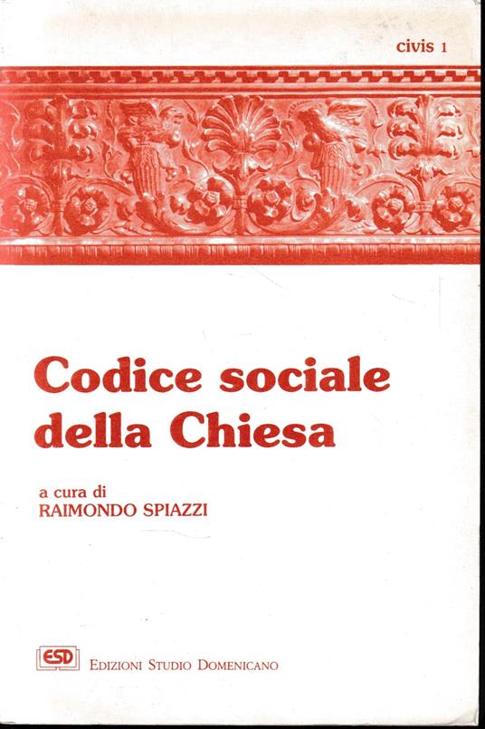 Codice sociale della Chiesa - copertina
