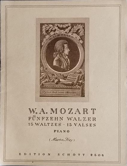 Funfzehn Walzer. Piano - Wolfgang Amadeus Mozart - copertina