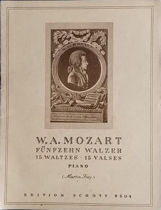 Funfzehn Walzer. Piano - Wolfgang Amadeus Mozart - copertina
