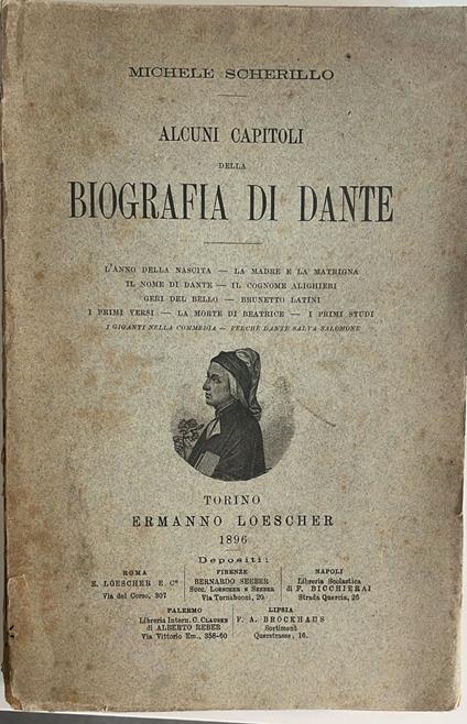 Alcuni capitoli della biografia di Dante - Michele Scherillo - copertina