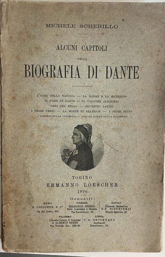 Alcuni capitoli della biografia di Dante - Michele Scherillo - copertina