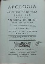 Apologia di Arnaldo Di Brescia. Tomo II