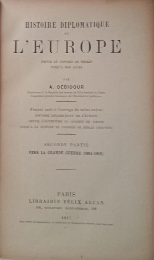 Histoire diplomatique de l'Europe - copertina
