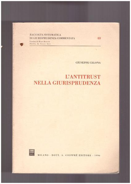 L' Antitrust nella giurisprudenza - copertina