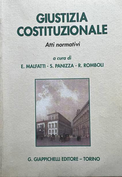 Giustizia costituzionale - copertina