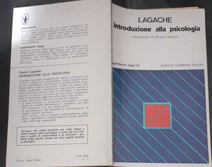 Introduzione alla psicologia - Daniel Lagache - copertina