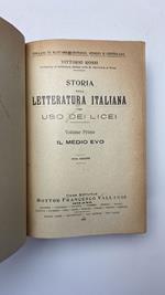 Storia della letteratura italiana. Vol. 1