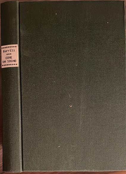 Come un sogno - copertina