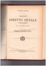 Trattato di diritto penale italiano Volume Secondo