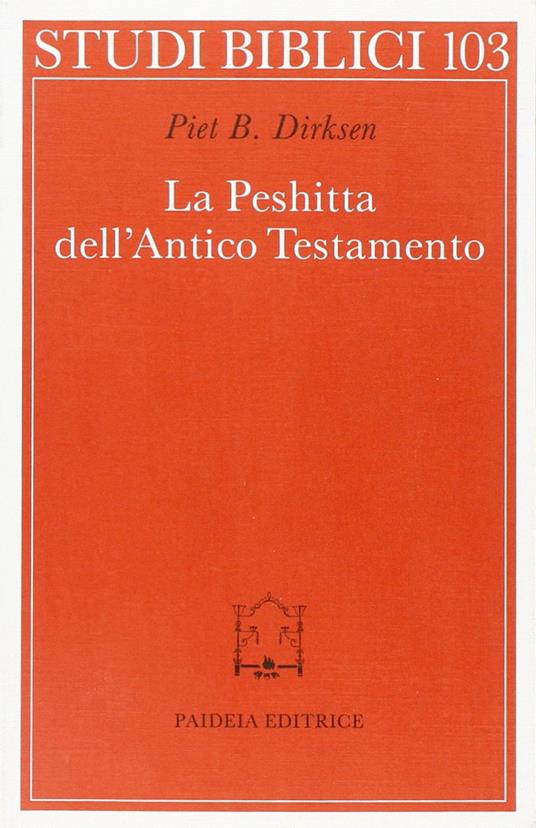 La peshitta dell'Antico Testamento - copertina